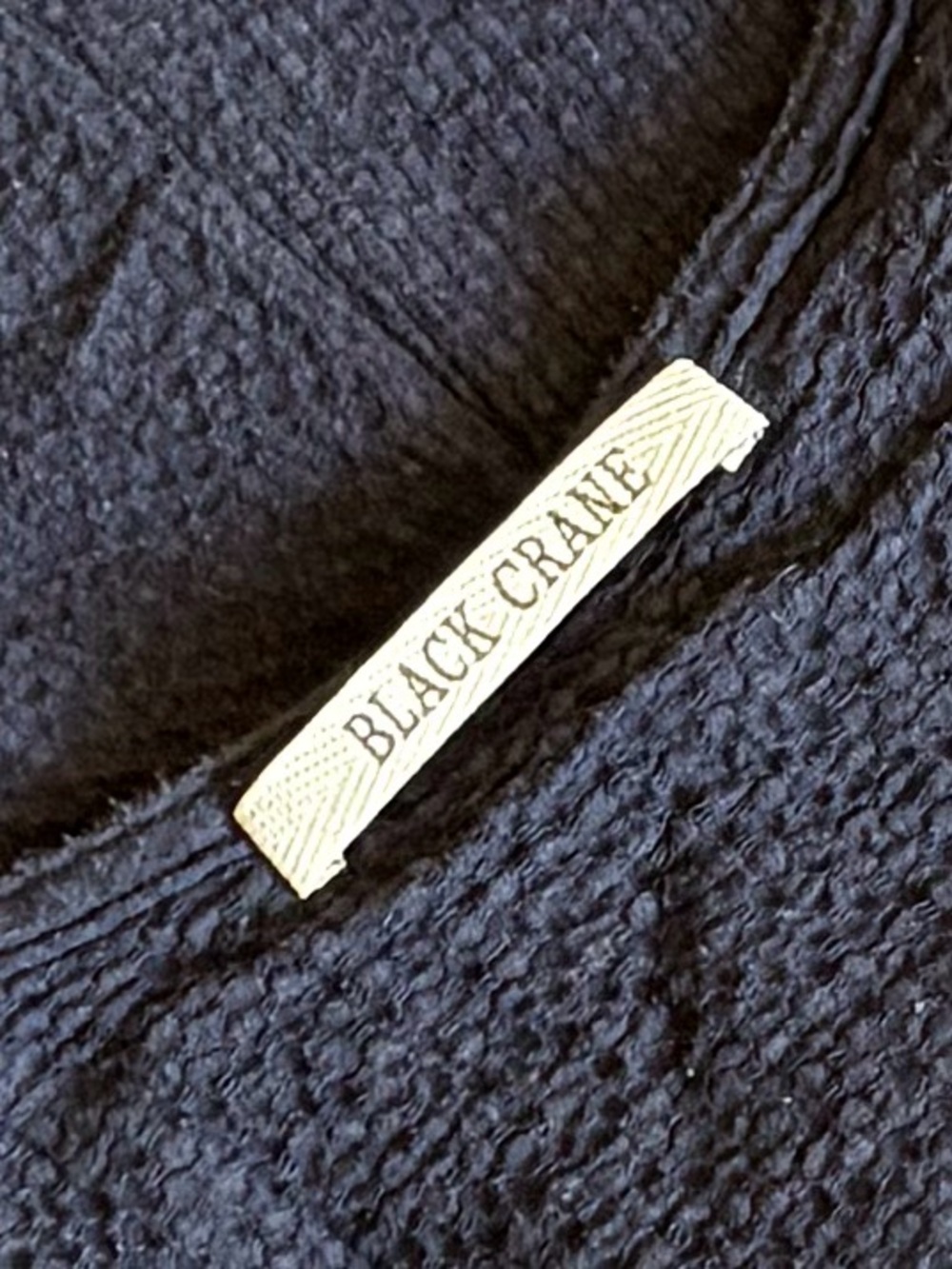 Black Crane Short Sleeve Sack Jumper - Navy - Picture 10 of 11
